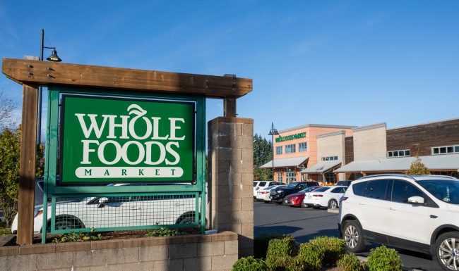 whole foods sign and store