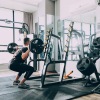 a man exercising